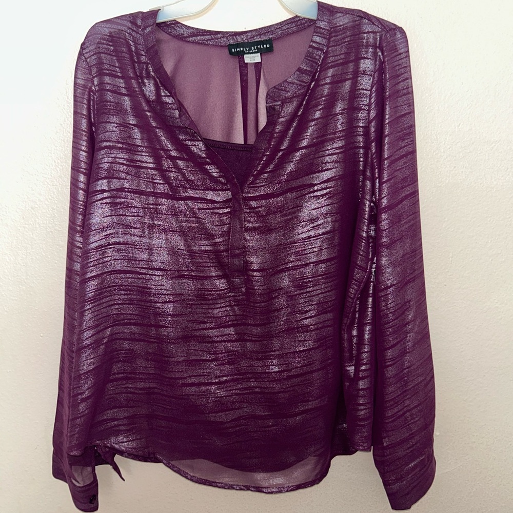 Sheer Long-Sleeve Dress shirt with Undertank